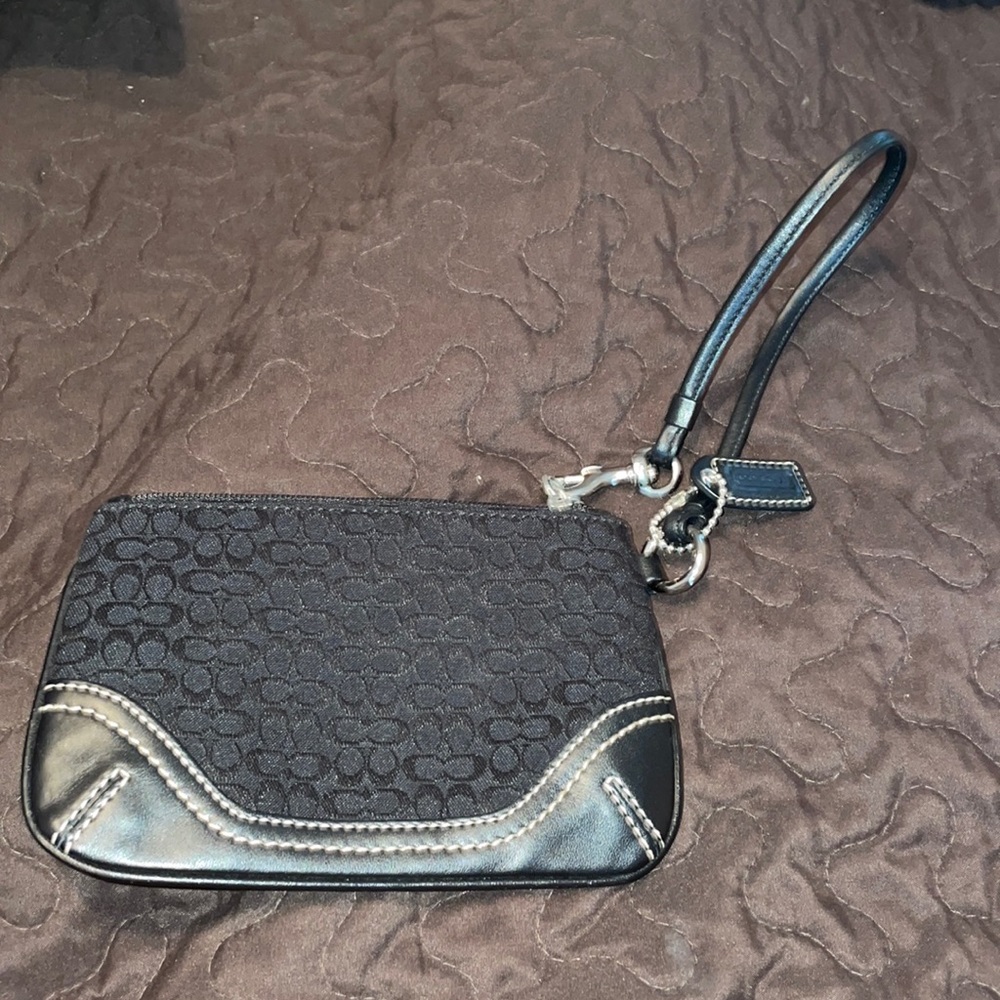Coach Black Wristlet